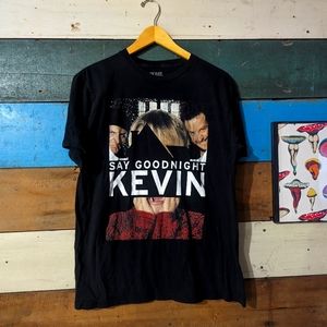 Home Alone Christmas Say Goodnight Kevin Tshirt Black XL F